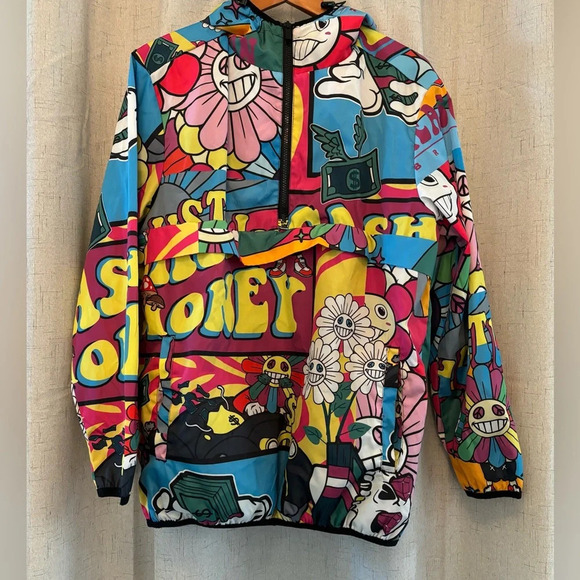 Reason Brand Anorak 90’s lightweight pullover Men’s Jacket Size M. Multi-color. - Picture 1 of 6